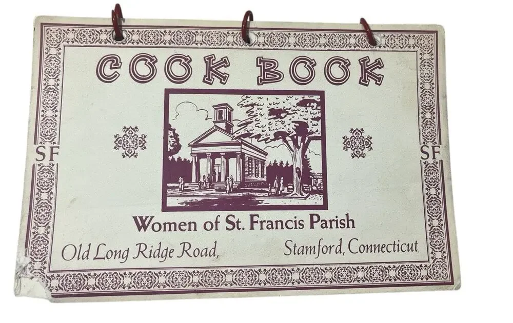 Vtg Women Of St. Francis Parish Local Cookbook Church Spiral Retro Kitchen 1964